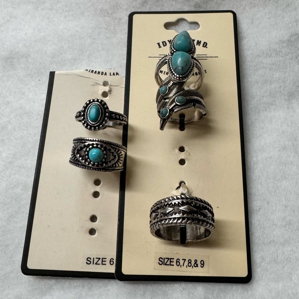 Idyllwind- 5 Pieces Silver Tone Size 6 7 8 And 9 Ring 18$